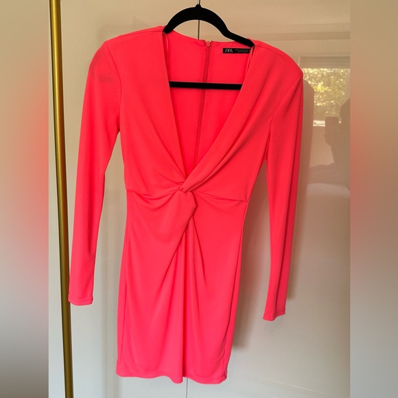 Long sleeve short Zara dress - Picture 3 of 4